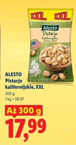 Pistacje kalifornijskie, XXL