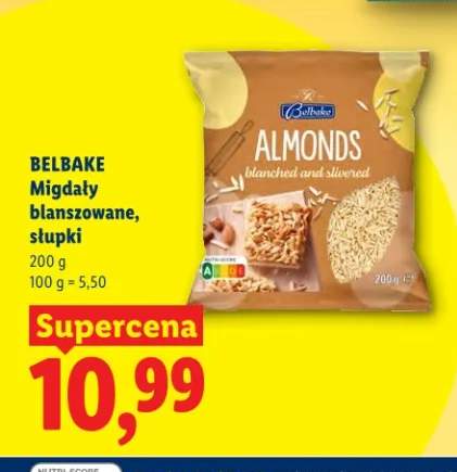 Migdały blanszowane, słupki