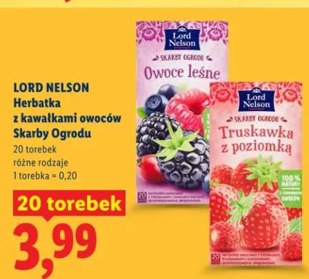 Herbatka z kawałkami owoców Skarby Ogrodu różne rodzaje