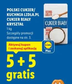 Cukier 1 kg 5+5 GRATIS