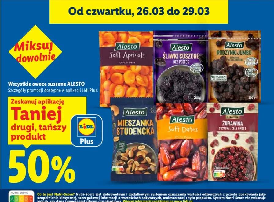 Wszystkie owoce suszone Alesto -50%