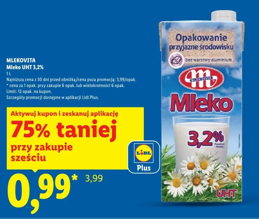 Mleko UHT 3,2%