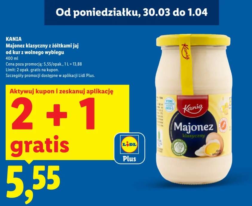 Majonez klasyczny z żółtkami jaj od kur z wolnego wybiegu