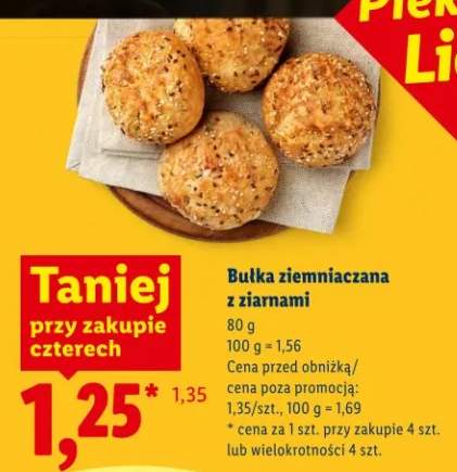 Bułka ziemniaczana z ziarnami