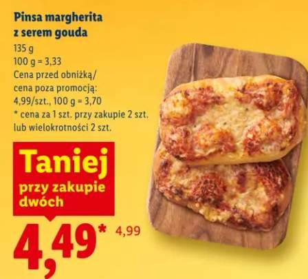 Pinsa margherita z serem gouda