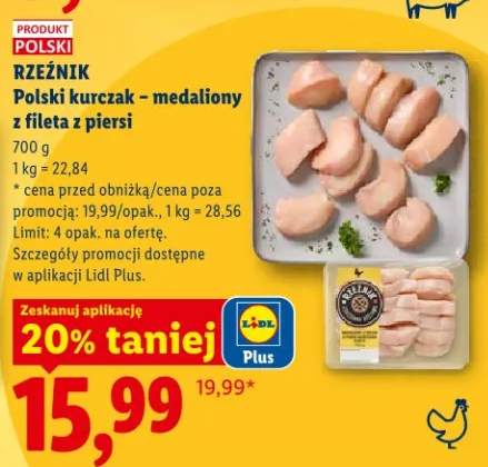 Polski kurczak - medaliony z fileta z piersi