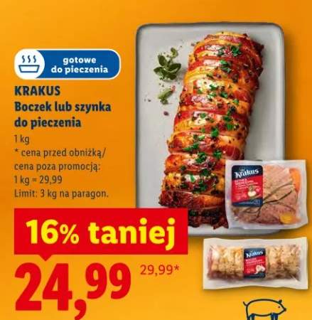 Boczek lub szynka do pieczenia