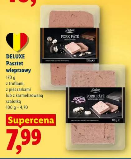 Pasztet wieprzowy z truflami, z pieczarkami lub z karmelizowaną szalotką