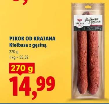 Kiełbasa z gęsiną