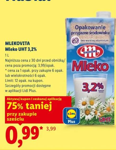 Mleko UHT 3,2%