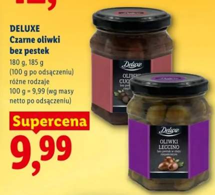 Czarne oliwki bez pestek, różne rodzaje