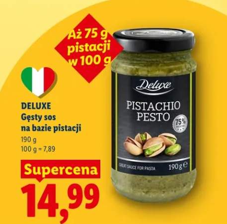 Gęsty sos na bazie pistacji