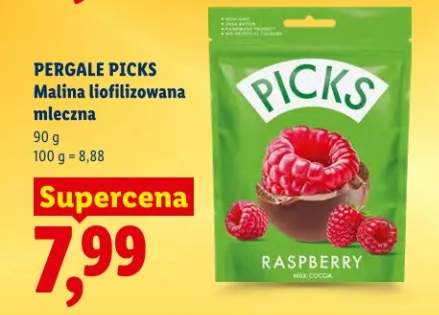 Malina liofilizowana mleczna