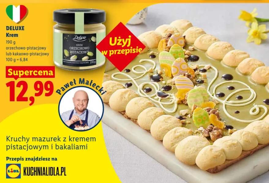 Krem orzechowo-pistacjowy lub kakaowo-pistacjowy