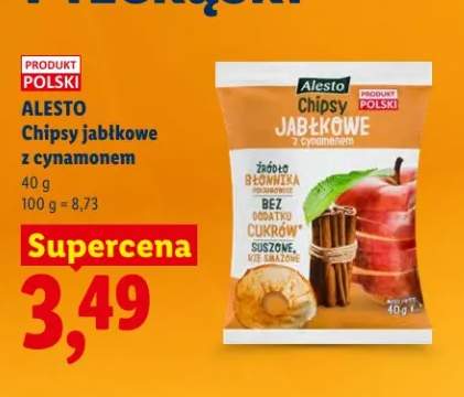 Chipsy jabłkowe z cynamonem