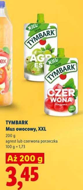 Mus owocowy, XXL agrest lub czerwona porzeczka