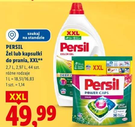 Żel lub kapsułki do prania, XXL