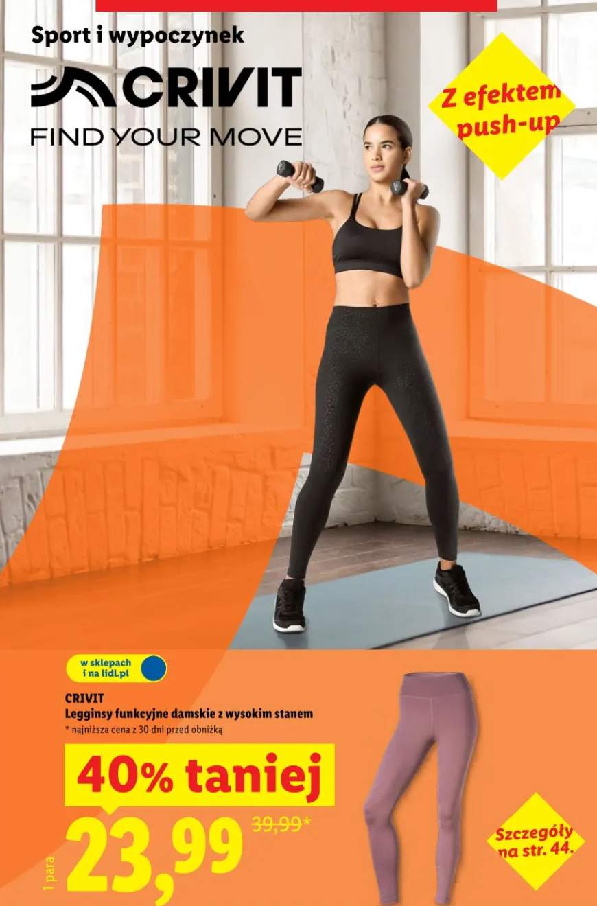 Legginsy funkcyjne damskie z wysokim stanem