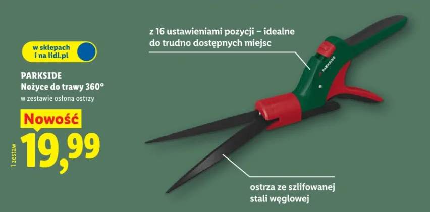 Nożyce do trawy 360°
