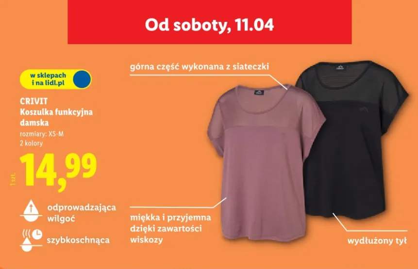 Koszulka funkcyjna damska