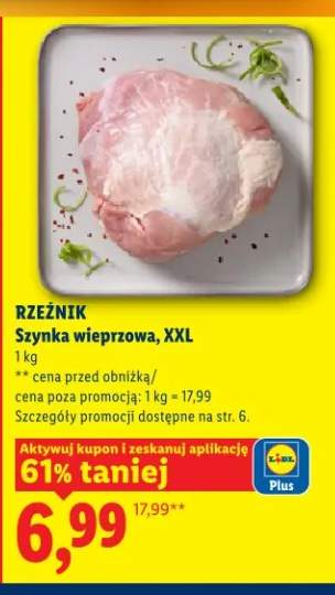 Szynka wieprzowa, XXL