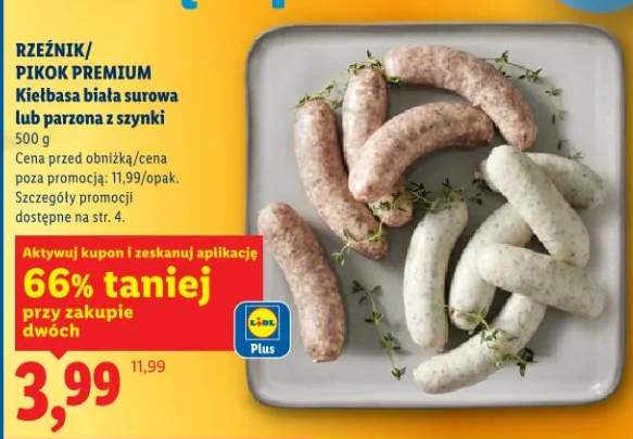 Kiełbasa biała surowa