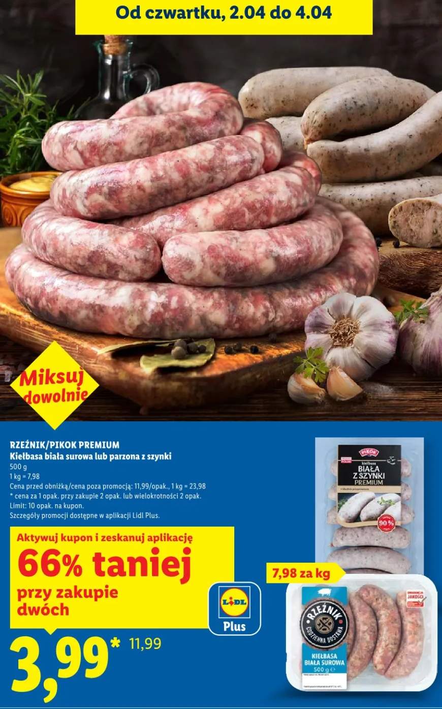 Kiełbasa biała surowa