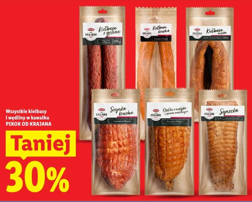 Kiełbasy i wędliny w kawałku Kiełbasa z grzybami