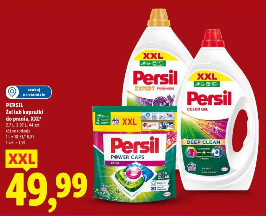 Żel lub kapsułki do prania XXL różne rodzaje