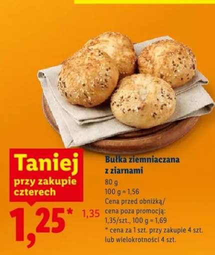 Bułka ziemniaczana z ziarnami