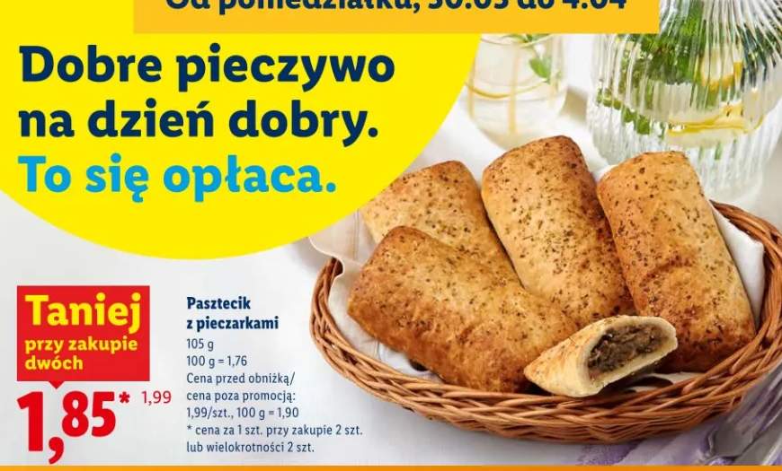 Pasztecik z pieczarkami