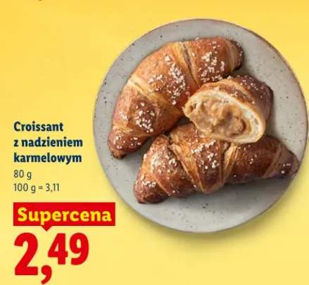 Croissant z nadzieniem karmelowym