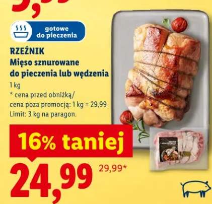 Mięso sznurowane do pieczenia lub wędzenia