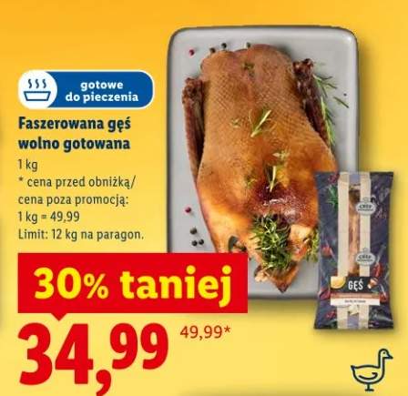 Faszerowana gęś wolno gotowana