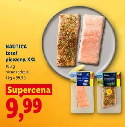 Łosoś pieczony, XXL