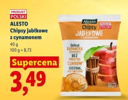 Chipsy jabłkowe z cynamonem