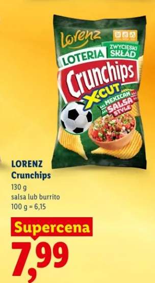 Chipsy Crunchips salsa lub burrito