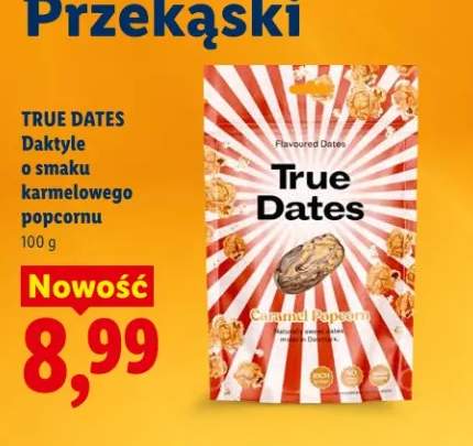 Popcorn Daktyle o smaku karmelowym