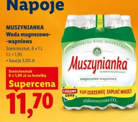 Woda magnezowo-wapniowa sześciopak