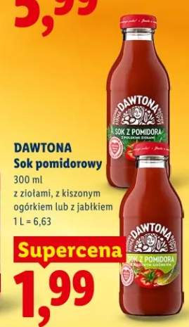 Sok pomidorowy z ziołami, z kiszonym ogórkiem lub z jabłkiem