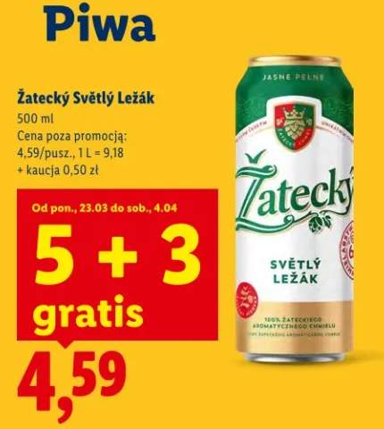 Piwo Żatecký Světlý Ležák
