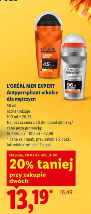 Antyperspirant w kulce dla mężczyzn
