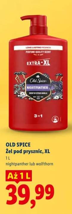 Żel pod prysznic XL nightpanther lub wolfthorn