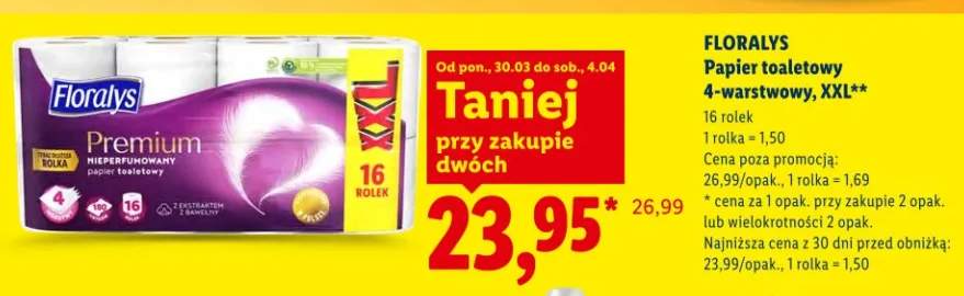 Papier toaletowy 4-warstwowy, XXL