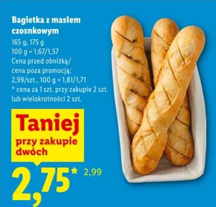 Bagietka z masłem czosnkowym