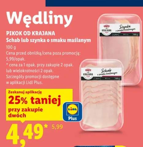 Schab lub szynka o smaku maślanym