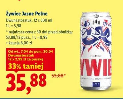 Piwo Jasne Pełne Dwunastosztuk, 12 x 500 ml