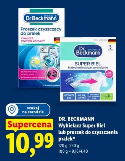 Wybielacz Super Biel lub proszek do czyszczenia pralek