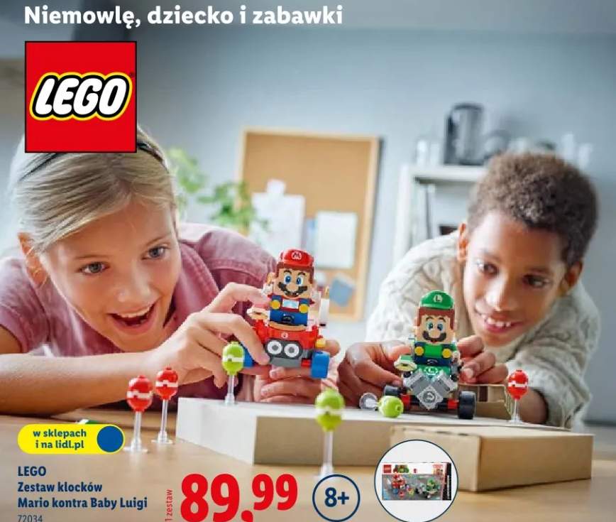 Zestaw klocków Mario kontra Baby Luigi