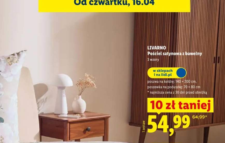 Pościel satynowa z bawełny